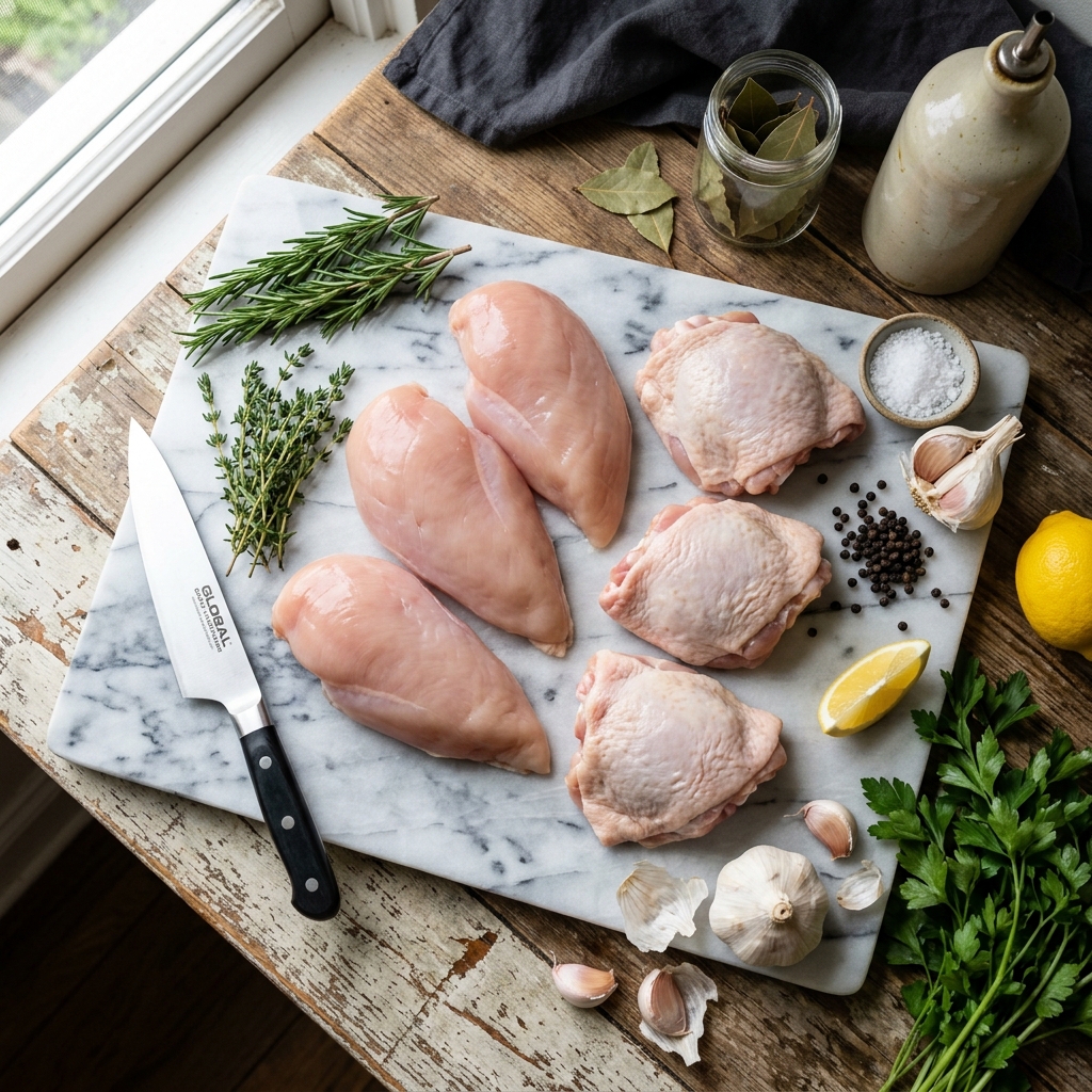 French Herb-Roasted Whole Chicken Recipe